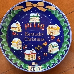 ケンタッキー　パーティーバーレル　クリスマス　絵皿の画像