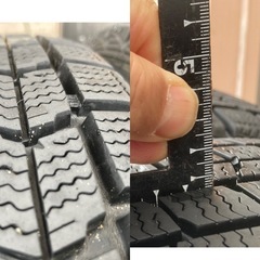 ホイールセット品　ダンロップ  スタッドレスタイヤ155/70R13 4本の画像