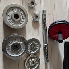 ダンベル20キロ　腹筋ローラー　WASAI 懸垂複合器　筋トレ　ジム　　の画像