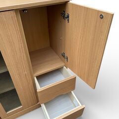 美品 ニトリ サイドボード コージー2 キッチン収納 食器棚の画像