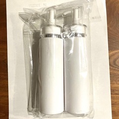 新品未使用 ポンプボトル 2個セット 200ml 詰替ボトル 無地 トラベル の画像