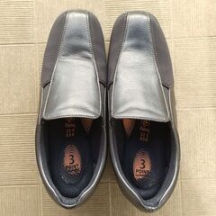 ・2足組・「やさしい靴」Pansy 22.5cm 3E ブラック（used品）の画像