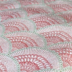 着物 小紋 青海波　丸洗い＆シミ抜き済みの画像