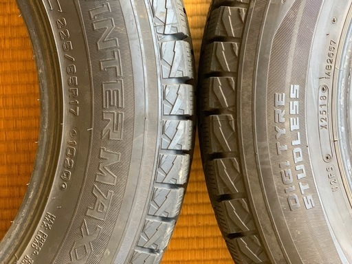スタッドレス225/65R17バリ山D5エクストレイル