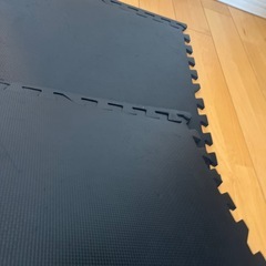 ジム・筋トレ用 防音ジョイントマット 6枚セット 厚手 黒の画像