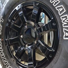 引取限定　バリ溝　ジムニー JB64 JB23　 225/75R16 タイヤホイール4本の画像