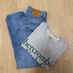 アバクロT &リーバイスプレミアムデニムの画像