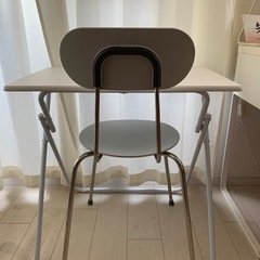 無印良品スチールチェア・樹脂座（ライトグレー）の画像