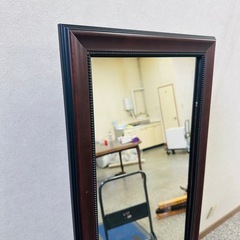 輸入家具 木製姿鏡の画像