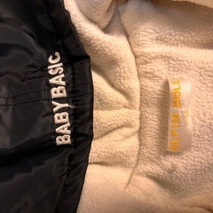 ELFIN DOLL BABY BASIC フード付きアウター 黒の画像