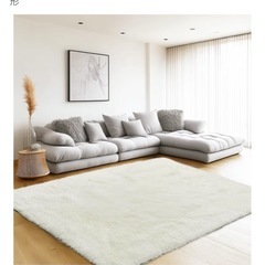 ラグ　アイボリーの画像