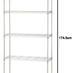 5段メタルラック　アイリスオーヤマの画像