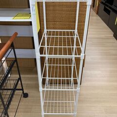 A-1038【リユースのサカイ野々市店】ジモティ来店特価‼ スチールラック ホワイト※クリーニング済みの画像
