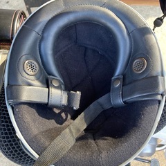 オートバイ 半キャップの画像