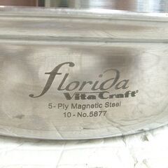 ビタクラフト フロリダ No.5877 フライパン 27cm ブルー フタ付き IH対応 VitaCraft florida 中古 札幌市 白石店の画像