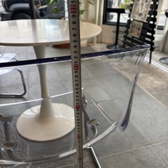 【韓国風】IKEAクリアチェア/オシャレ美品の画像