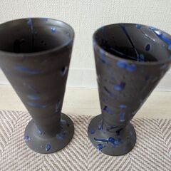 有田焼　ペアビアグラス （箱付き）の画像