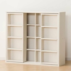 ニトリ スライド本棚 シェルフの画像