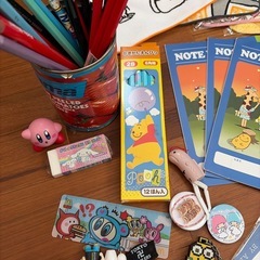 新品ノート、タオルハンカチ、鉛筆、シール等の画像
