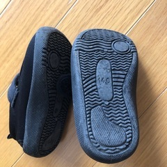 ベビーシューズ　黒色　子ども　サイズ14 きれいの画像