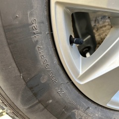 150プラド　スペアタイヤの画像