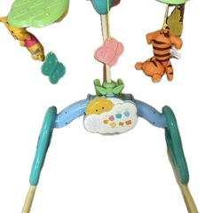 【電池付】美品 くまのプーさん えらべる回転6WAY ジムにへんしんメリー　プーメリーの画像