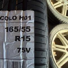 15インチホイールセット　軽新品タイヤの画像