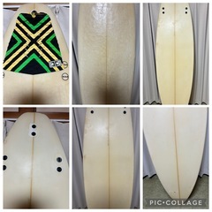 FCSサーフボードとスーツの画像