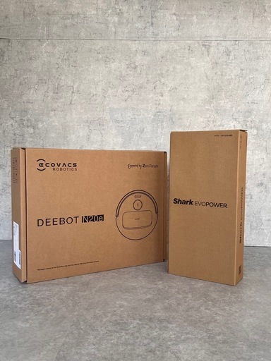 ロボット掃除機 ECOVACS DEEBOT N20e &スティッククリーナー　Shark EVOPOWER WV202JBK 