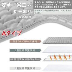 電気足温器（未使用）６段階温度調節機能の画像