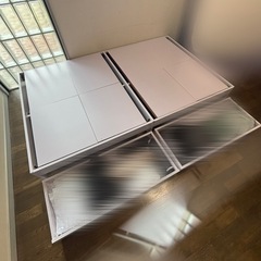 引き出し付きベッドフレーム　セミダブルの画像