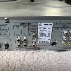 シャープ　ビデオデッキ　DVDの画像