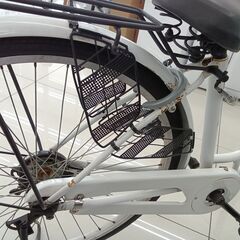 ★リユースのサカイ日立店★HJ8829  自転車 26インチ ホワイト クリーニング済み の画像