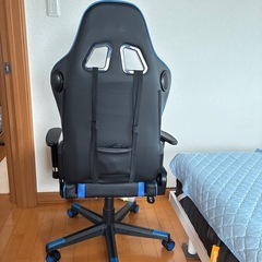 GTRACING ゲーミングチェア 青/黒の画像