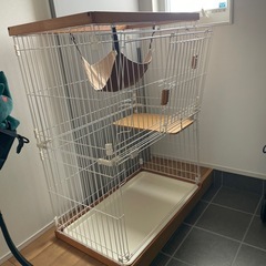 リッチェル キャット ケージ　掃除簡単の画像