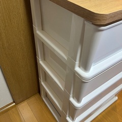 12/30まで*ニトリの収納ボックス4段の画像