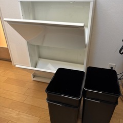 アビライト スチール製分別薄型ダストボックス/ゴミ箱4分別 DS-88の画像