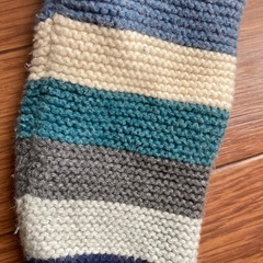 ベビー用　フード付きニットカーディガン　48-58cm アウターの画像