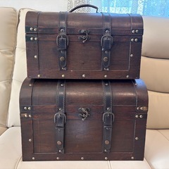 【引き渡し者決定】アンティーク　レトロ　ボックス　BOXの画像