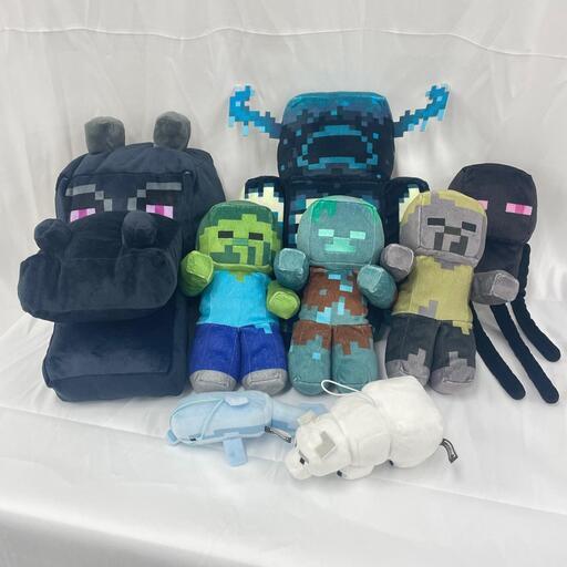 【8点セット】マインクラフト ぬいぐるみ エンダーマン エンダードラゴン ウォーデン ゾンビ マイクラ