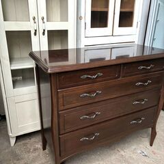 ◆アンティーク チェスト ブラウン ヴィンテージ vintage レトロ アイアン取っ手 整理ダンス◆の画像