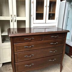 ◆アンティーク チェスト ブラウン ヴィンテージ vintage レトロ アイアン取っ手 整理ダンス◆の画像