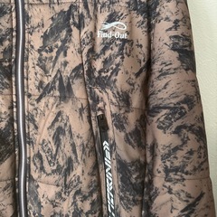 古着◆ワークマンファインドアウト　ジャケット防寒　キャンプ　アウトドア　バイク　モカ迷彩柄の画像