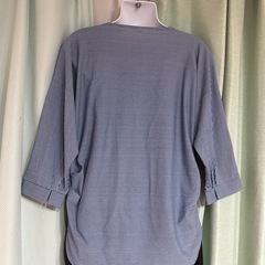 TOPVALU ストライプ柄 七分袖Tシャツ M☆の画像