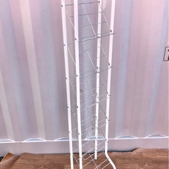 シューズラック 6段 メタル ホワイト ☆配送応相談☆の画像