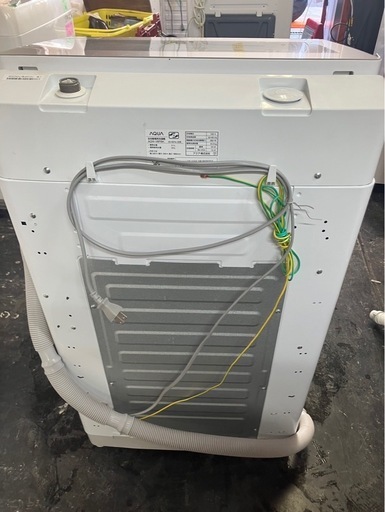 【中古】大阪引取限定　AQUA 全自動電気洗濯機 AQW-V8PBK【KSL1F095】