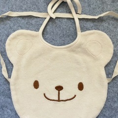 新品　ミキハウス　プリスティン　セット　ガーゼハンカチ　2枚組　くま　スタイの画像