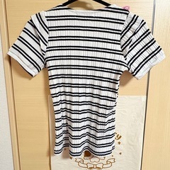 ボーダーカットソー　M sizeの画像