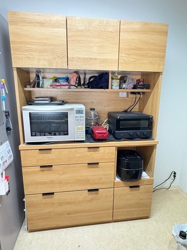 ニトリ　食器棚　エトナ【1月末〜2月初頭発送します】 キッチンボード(エトナ120KB LBR) | ニトリネット【公式】 家具