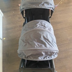 美品　KATOJI ダブルベビーカー 
灰紺 　2人乗り　【折り畳み自立】可の画像